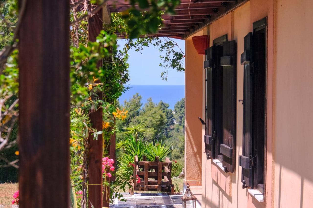 Residence On The Hill Near The Sea Siviri Exterior photo